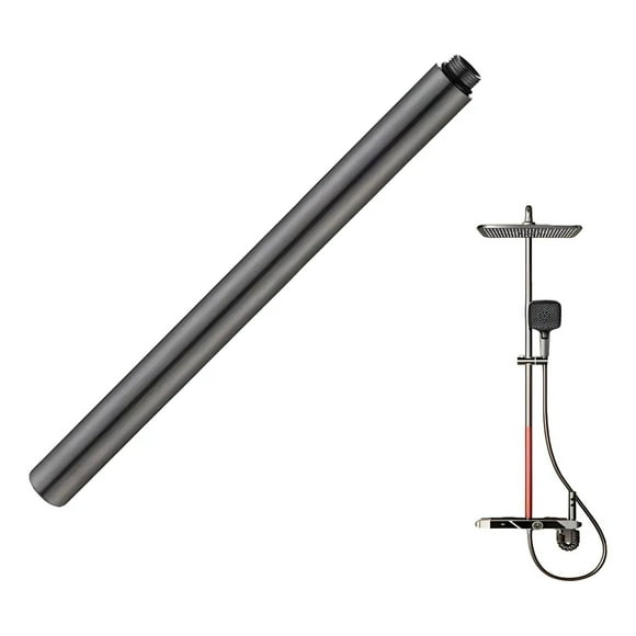 Tubo Extensión 30cm Para Columna Ducha Gun Gray