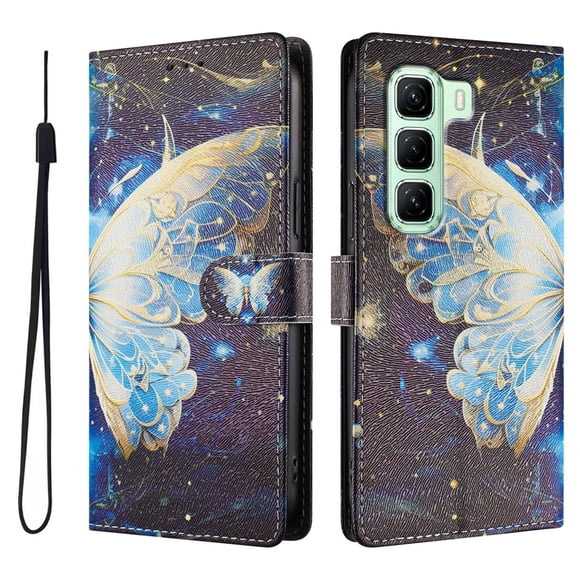 FOXDOCK Funda Tipo Cartera para infinix Hot 50 5G con Soporte y Correa – Diseño de Patrones Lindos