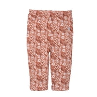 Pillin - Calza Bebé Niña Estampado Floral Ocre