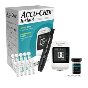 Pack Glucometro Accu-Chek® Instant + 50 Tiras + 10 Lancetas Blanco