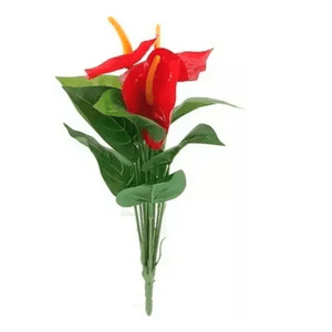 Genérico - Ramo Anthurium Artificial Rojo Plástico