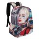 thumbnail image 2 of Harley Quinn-theme Backpack, Campus style schoolbag Bookbag with Adjustable Shoulder Straps And Large Zip Compartment, Unisex Travel Bags.42x30x15cm, 2 of 6