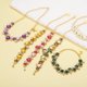 thumbnail image 4 of Collar para Perros Uxcell, Cadena de Oro Mascotas Perlas Ajustable Cristales de Cristal Gatos Boda Collar de Metal Accesorios 20 Pulgadas, (Púrpura), Para Taza de Té / Gatito / Mascota Pequeña, 4 of 7