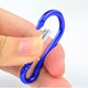 thumbnail image 4 of Mosquetón con clip Wobe, 30 unidades, puerta con resorte con anillo en D, 4 of 6