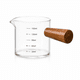 thumbnail image 1 of Taza Medidora 150 ml de Vidrio Mango Madera Transparente, 1 of 3