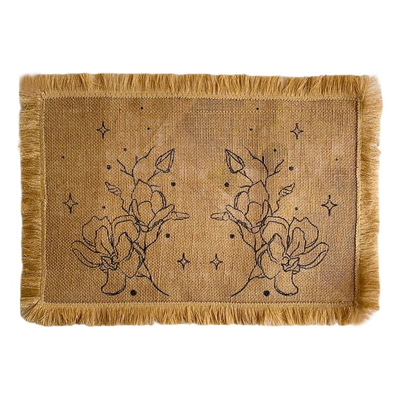 XmhyTop Juego de 4 Manteletes Individuales Texturizados Clásicos, Resistentes a Manchas, Ideal para Barbacoas y Mesas de Comedor, Estilo C, 45*30cm, J
