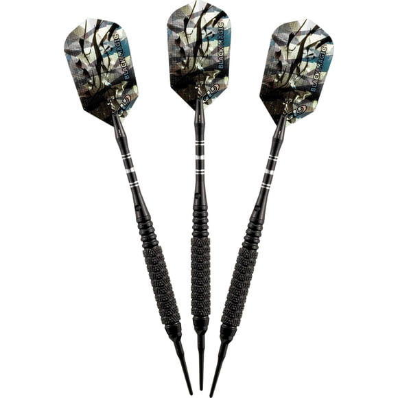 Dardos de punta blanda Viper Black Magic, 18 g, con moleteado grueso