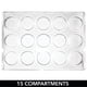 thumbnail image 5 of Organizador de almacenamiento de brochas de maquillaje mDesign de plástico transparente/oro rosa, 5 of 9