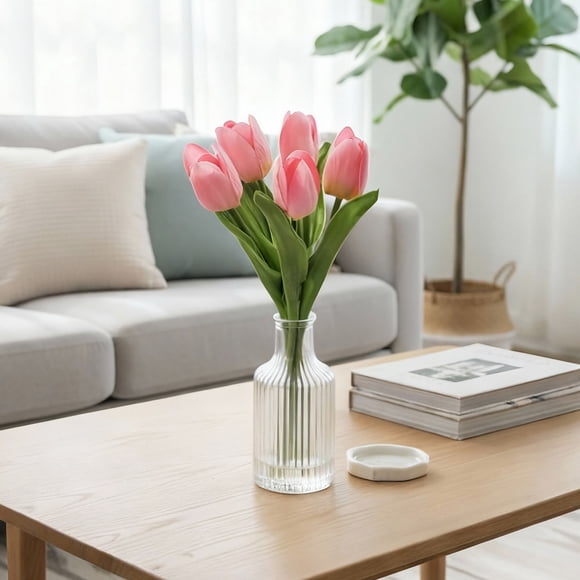 Mini Tulipan Rosa Artificial