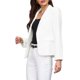 thumbnail image 4 of Blazer de Negocios para Mujer INSPIRE CHIC Cuello con Solapa Manga Larga Chaqueta de Traje de Oficina S Blanco, 4 of 5