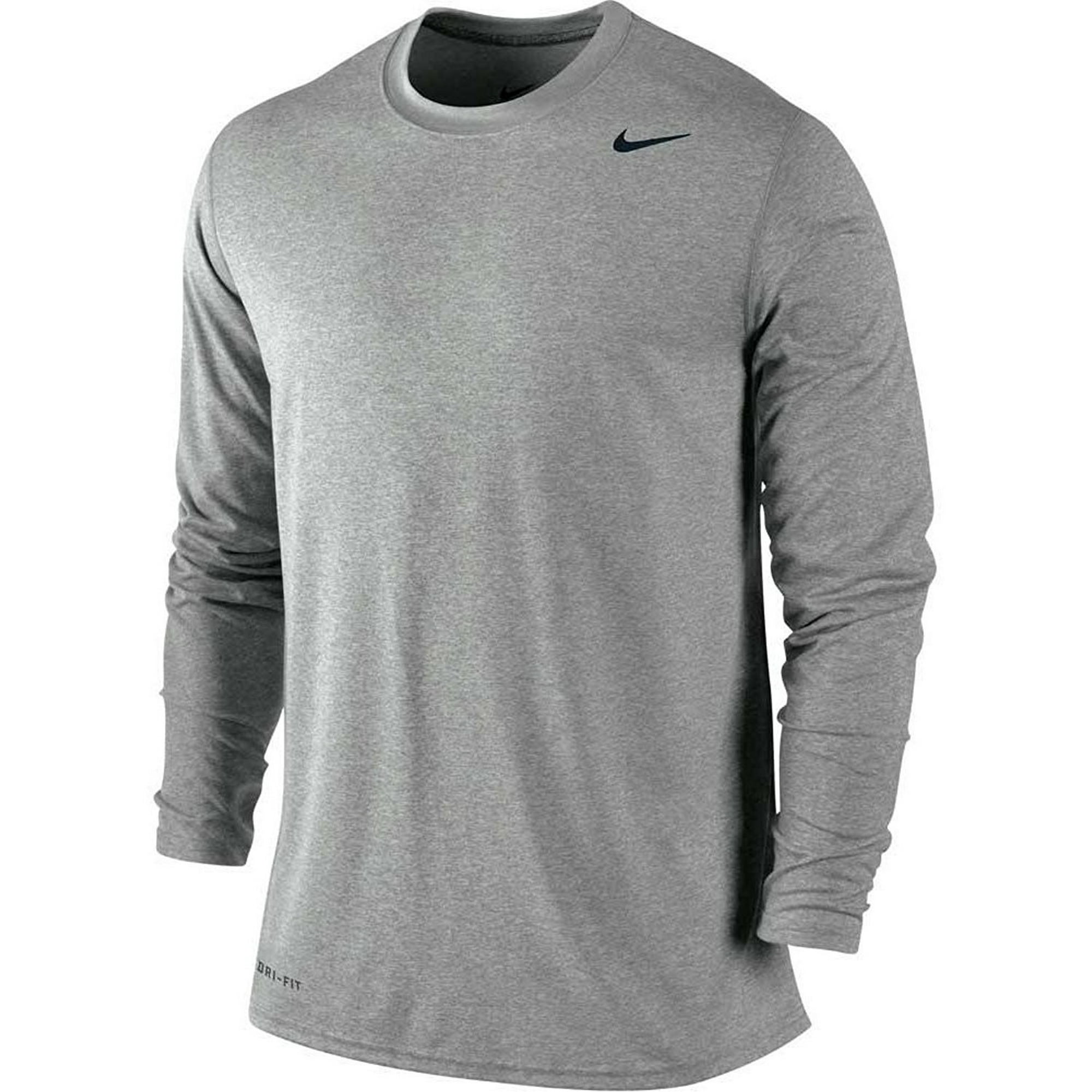 Camiseta Nike Legend De Manga Larga Dri-fit Tee De Entrenamiento Gris