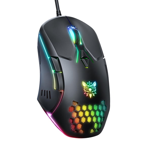 Ratón para juegos ONIKUMA GAMING con cable RGB 3600 DPI para PC/portátil