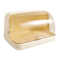 Bothyi - Plato Tazón Estante De Secado Encimera Vajilla Caja De Almacenamiento Para Tazón Taza De Té Plato Amarillo Cremoso