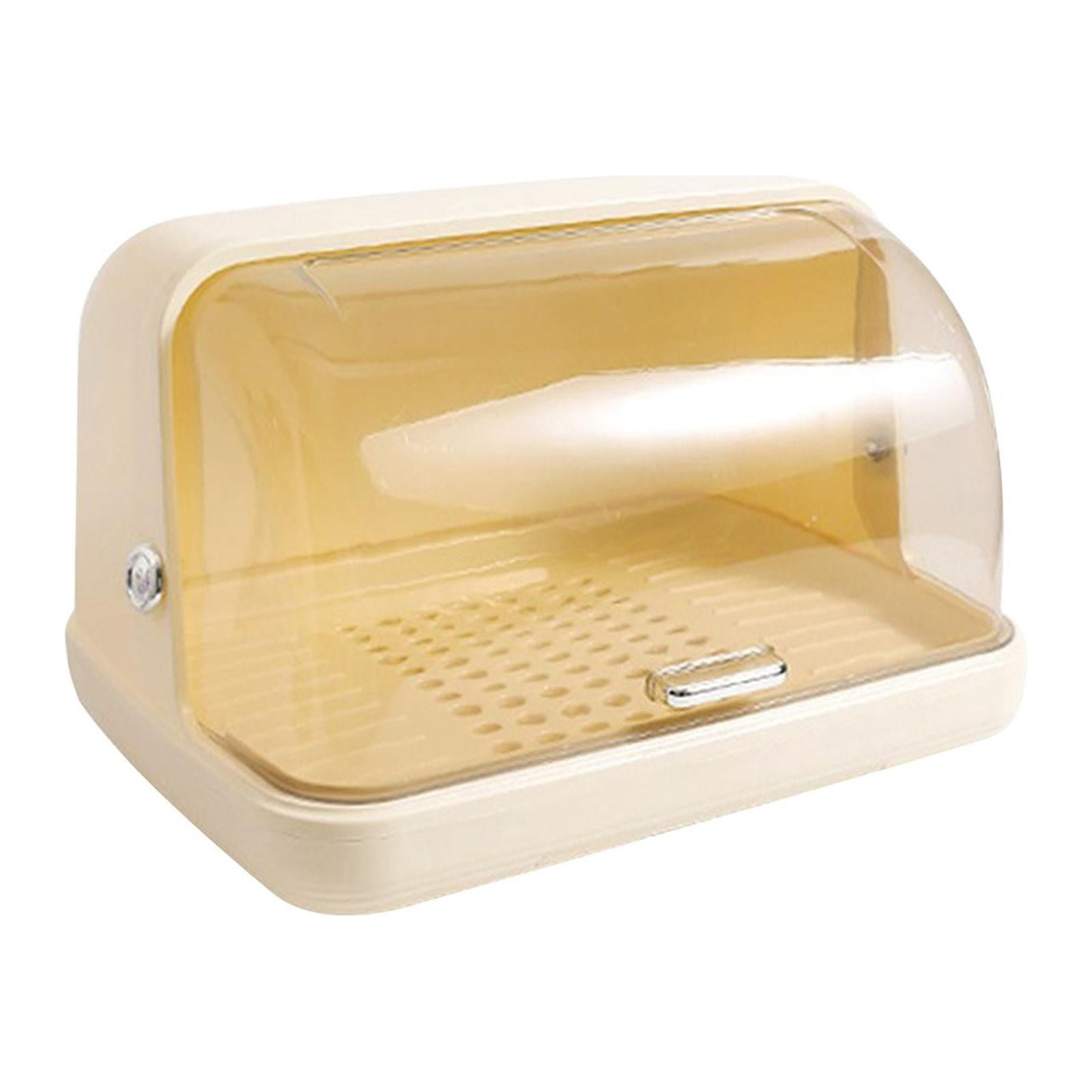 Bothyi - Plato Tazón Estante De Secado Encimera Vajilla Caja De Almacenamiento Para Tazón Taza De Té Plato Amarillo Cremoso