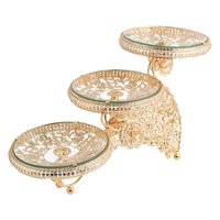 Magideal - Creativo Para , Bandeja Para Servir, Almacenamiento De Dulces, Estante Para Aperitivos, Frutero De 3 Capas Para , Encimera,