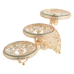 Magideal - Creativo Para , Bandeja Para Servir, Almacenamiento De Dulces, Estante Para Aperitivos, Frutero De 3 Capas Para , Encimera,