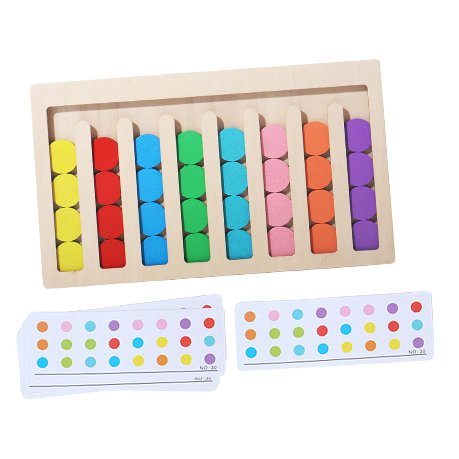 Bothyi - Juguetes De Madera Montessori, Juguetes A Juego Con Forma De Color Para Niños De 3, 4, 5, 6, 7 Años, 8 Colores