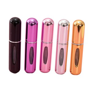 Ioensy - 5 Botellas De Perfume Recargables De 5 Ml, Tamaño De Viaje Para Base Para Después Del Afeitado