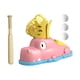 thumbnail image 4 of Máquina De Lanzamiento De Béisbol Para Niños Que Pisan El Lanzador Máquina De Bateo De Béisbol Rosa, 4 of 5