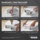 thumbnail image 3 of Tapa de inodoro KOHLER FRENCH CURVE READYLATCH QC EB T alargada, 3 of 3