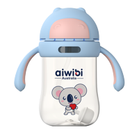 Aiwibi - Botella De Agua Para Bebés 300 Ml Celeste