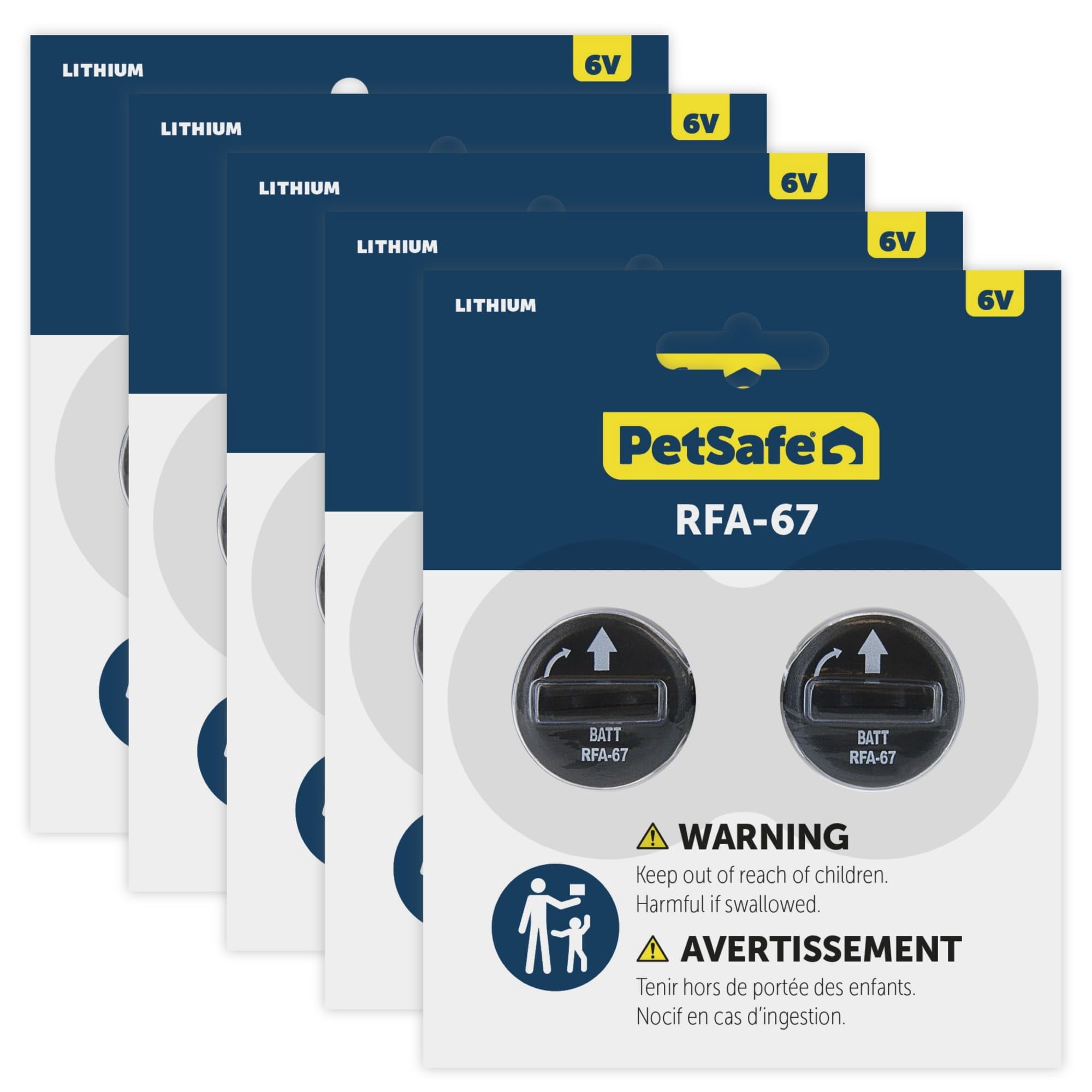 Batería De Repuesto Petsafe Rfa-67, 6 V, Paquete De 10 Baterías