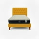 thumbnail image 1 of Cama 1.5 Plaza Amarillo Capitone + Colchón Ortopedic, 1 of 2