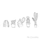 thumbnail image 3 of Set Timbres Cactus, 3 of 3