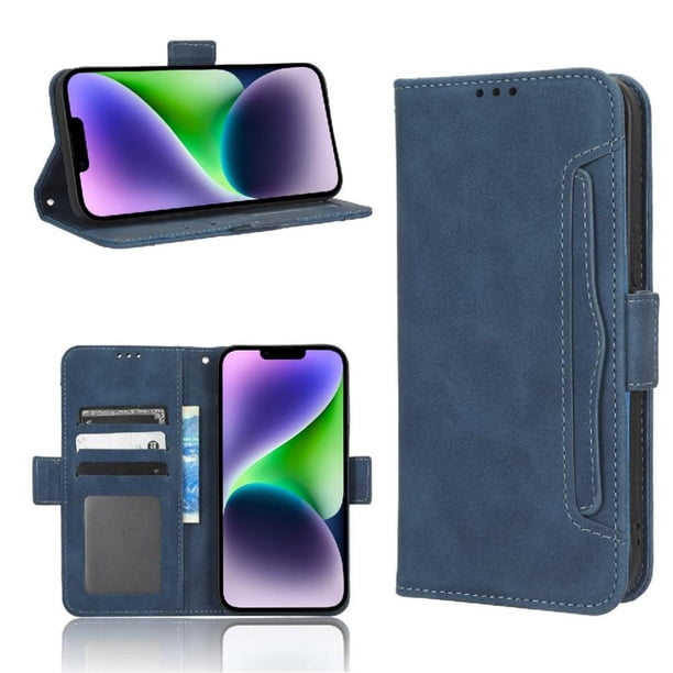Funda Tipo Billetera FOXDOCK para iPhone 15 Plus – Tapa Flip con Tarjetero