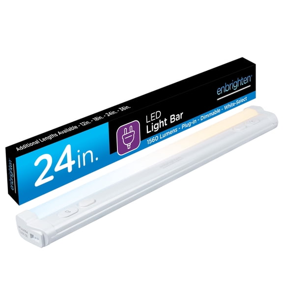 Luces para debajo del armario Enbrighten de 24 pulgadas, 1560 lm, 2700 K-6500 K