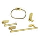 thumbnail image 4 of Juego De Accesorios De Ba?o Kit De Accesorios De Ba?o 4 Piezas Estante Toallero Juegos De Barra Dorado, 4 of 5