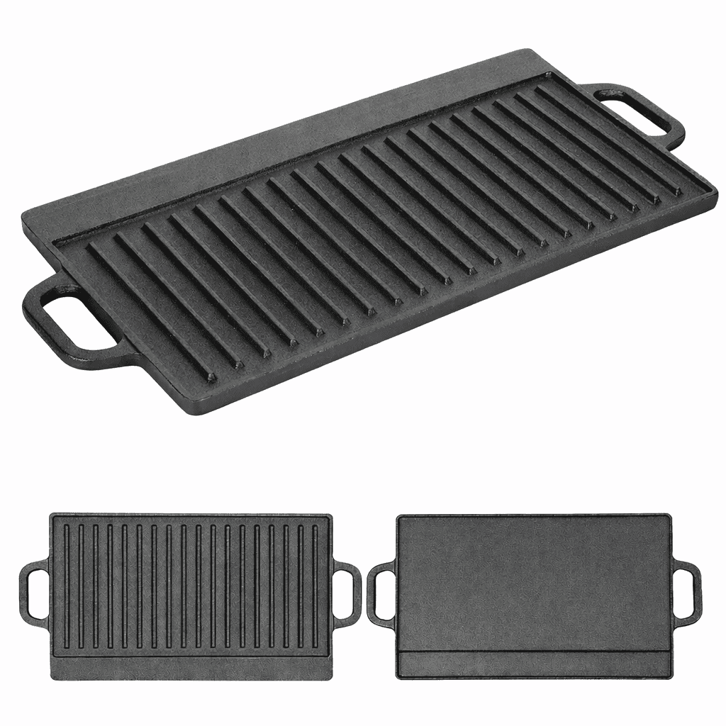 Genérico - Plancha Parrilla Grill Reversible Hierro Fundido Cocina 50cm