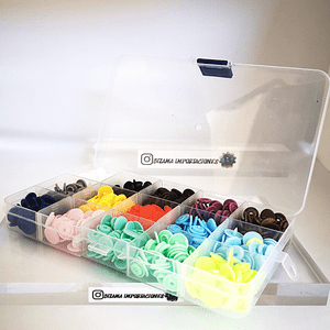 Genérica - Set 150 Botones Snaps Plásticos A Presión