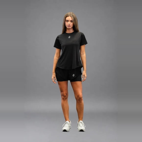 Camiseta Dryplay Clásica Mujer Negro