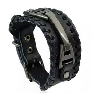 Mercado Cbf - Pulsera Masculina Eco Cuero Estilo Punk, Brazalete Punk