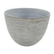 thumbnail image 1 of Macetero Maceta Diseño Rayas Envejecido De Plastico Blanco L dorado, 1 of 6