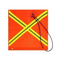 Magideal - Bandera De Advertencia Bandera De Kayak Naranja Tira Reflectante De Doble Cara Bandera Reflectante Señal De Advertencia Para Vehículo De Carga Camión