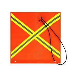 Magideal - Bandera De Advertencia Bandera De Kayak Naranja Tira Reflectante De Doble Cara Bandera Reflectante Señal De Advertencia Para Vehículo De Carga Camión