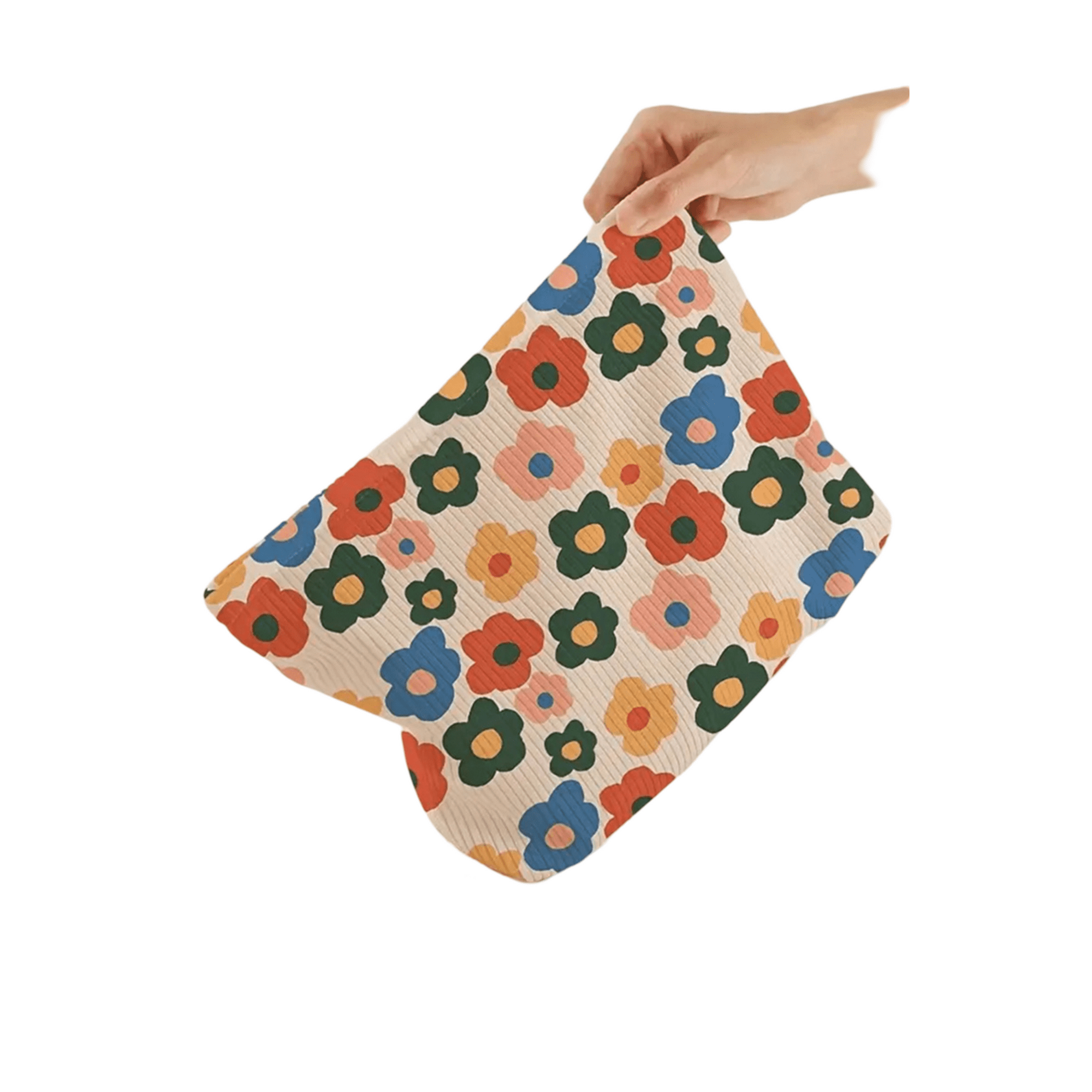 Cosmetiquero Maquillaje Textura Canalé Flores Gloriahoon Co