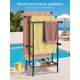 thumbnail image 2 of Portatoallas Haturi de 3 niveles 99 cm negro de metal con cesta, 2 of 8