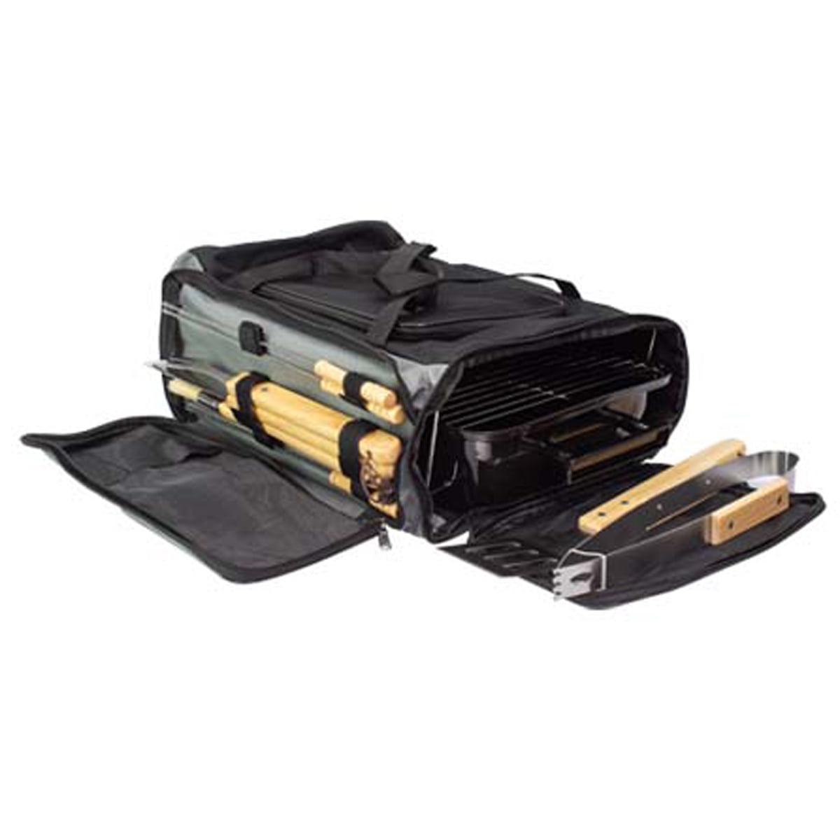 Importclick - Set Deluxe Bolso Cooler Parrilla Asado Herramientas