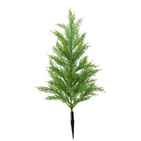 Magideal - De Ciprés Artificial Para Decoración Navideña Al Aire Libre Con Planta De Ciprés Realista En El Suelo Para Regalo De Porche Delantero