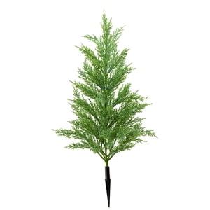 Magideal - De Ciprés Artificial Para Decoración Navideña Al Aire Libre Con Planta De Ciprés Realista En El Suelo Para Regalo De Porche Delantero