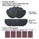 thumbnail image 4 of Almohadillas antideslizantes para suela de zapato UNIKSTEP, goma antideslizante, 12 piezas, 4 of 8
