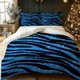 thumbnail image 1 of 3pcs Blue Flash Zebra Pattern Digital Print Bedding Set | Polyester Anti-Pilling, 1 of 1