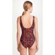 thumbnail image 2 of Traje de baño mujer reductor clásico estampado negro Talla M, 2 of 3
