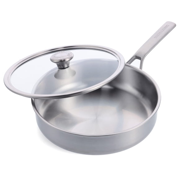 Sartén para saltear Merten & Storck 3,5 L con tapa de acero inoxidable