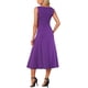 thumbnail image 3 of Vestido Formal Elegante sin Mangas con Fruncido en la Cintura Alta A-Line para Mujer INSPIRE CHIC XL Púrpura Oscuro, 3 of 5