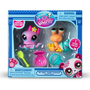 Basic Fun Inc - Juguetes Littlest Pet Shop Pet 2 Pack Wave 3 Treasure Hunt