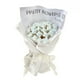 thumbnail image 4 of Ramo De Flores De Rosa De Simulación De Bricolaje 13 Piezas De Rosa Con Papel De Regalo Floral Azul, 4 of 5